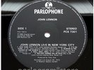 John Lennon - Live In New York City  - UK 1986 Parlophone LP EX+ Beatles