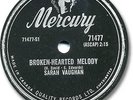 Rare 1959 SARAH VAUGHAN 78 RPM Record. Broken-Hearted Melody/Misty