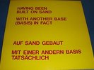 Lawrence Weiner &Richard Landry - Having Been Built On Sand LP Rare Original NM