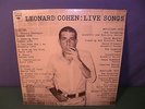 NEW, Un-opened Leonard Cohen : Live Songs LP ©1973 CBS, Inc