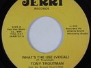 70s Soul 45 TONY TROUTMAN What's the Use JERRI HEAR