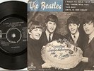 THE BEATLES I WANT TO HOLD YOUR HAND EP DANISH SWEDISH 45+PS 1964    CAKE SLEEVE