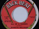 Northern Soul 45 JEANETTE WILLIAMS All of a Sudden BACK BEAT HEAR NM