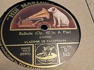 VLADIMIR DE PACHMANN CHOPIN BALLADE OP47 IN A FLAT & ETUDE IN E MINOR HMV D262