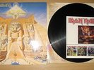RARE IRON MAIDEN LP POWERSLAVE FIRST UK PRESS WITH MERCHANDISE SHEET