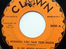 AL PITTMAN 45 Woman You Talk Too Much / Crazy Beat R&B Original CLOWN 1962 w1964