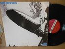 LED ZEPPELIN FIRST TURQUOISE LETTERS  BLUE VINYL REPRESS EXC+
