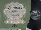 MAURICE MARECHAL JEANNE MARIE DARRE brahms cello RARE FRENCH PATHE 33 DTX 127 LP