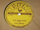 Blue suede shoes /  Honey Don't     Carl Perkins  on  SUN  1956  78 