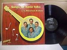 SONGS FOR HOME FOLKS- THE MCCORMICK BROTHERS- HICKORY- LPM-H-102 - MONO - 1961