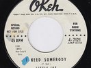 LITTLE JOE COOK I Need Somebody POUNDING tittyshaker R&B DANCER US promo 45 HEAR