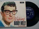 RARE BUDDY HOLLY - WISHING - CORAL 7'' MONO EP - EX/VG+