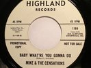Soul 45 - Mike & Censations - Baby what’re you gonna do - Mint- promo