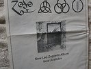 2LOT LED ZEPPELIN LIVE ON BLUEBERRY  HILL LED RECORDS + '71 LP 11X17 Promo Ad