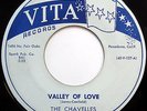 CHAVELLES 45 Valley Of Love / Red Tape RARE Doo Wop ORIGINAL 1956 Vita cc1161