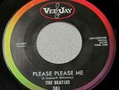 The Beatles-Please Please Me/From Me To You-Vee Jay Vinyl 45-Oval&Brackets Logo