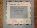 Junior League of Omaha - Hansel and Gretel LP Vinyl KB 2099 Mary Hansen