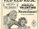 RUDOLPH VALENTINO-Vintage Sheet music-1924-RED RED ROSE from MONSIEUR BEAUCAIRE