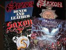 4X SAXON   Anthology UK 2LP,Strong Arm of Law,Rock the Nation's,Denim & Leather