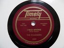 CHARMERS 78 I was wrong / The mambo TIMELY Doowop w264