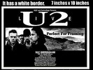 U2 live concert at Birmingham NEC 4th of August 1987 A4 size poster print