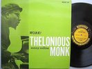 THELONIOUS MONK SONNY ROLLINS Work orig. press PRESTIGE mono RVG Van Gelder LP