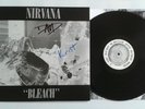 Nirvana Signed LP VINYL, Krist Novoselic, Dave Grohl Signed/Autographed BLEACH