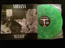 NIRVANA BLEACH SUB POP SP-34 1989 SP34 GREEN & WHITE VINYL RARE ORIGINAL