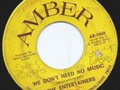 THE ENTERTAINERS We Don't Need No Music 45 on Amber killer South Texas funk/soul