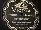 Scroll Victor 20958 Bobby Leecan & Robert Cooksey-Royal Palm Blues (1927) nice