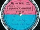 TEST PRESS - SOLTI / Rossini La Boutique Fantasque / UK ZAL-3583 Sample Record