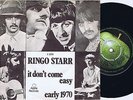 RINGO STARR It Don't Come Easy Danish 45PS 1971 Beatles Apple