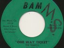 THE TEMPOS on Bam —ONE WAY TICKET— 60s garage fuzz rock 45 | ORIG | LISTEN