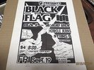 BLACK FLAG 1980 CIRCLE JERKS GEZA X @ HIDEAWAY PUNK FLYER ORIGINAL PETTIBON
