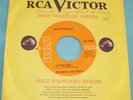 ELVIS PRESLEY Hound Dog   Don't Be Cruel RCA 447-0608 GSS sticker Orange NM