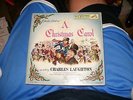 Charles Dickens Promo Yellow Clear 45 Book Christmas Carol Laughton Tiny Tim