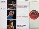 JACQUELINE DU PRE/JANET BAKER:Elgar Cello Conc/Sea Pics:ASD 655:Red Semi:NM-