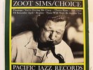 ZOOT SIMS-CHOICE-JAZZ  on PACIFIC JAZZ  VG++, MONO, DG, GERRY MULLIGAN