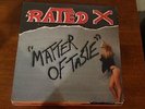 Private Hard Rock GLAM HAIR METAL LP Vinyl RATED X - MATTER OF TASTE