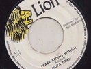 '72 LION REGGAE 45 NORA DEAN PEACE BEGINS WITHIN/BUCKNOR'S ALL STARS RASAAN ?