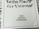 TON STEINE SCHERBEN - KEINE MACHT FÜR NIEMAND (DOPPEL LP 1972)