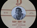 Mad Mike Spin R&B Rocker 45 Andy Charles Baby Don't Go/Love Come Back CLEAN