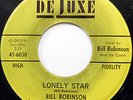 BILL ROBINSON & The QUAILS 45 Lonely Star DELUXE label DOO WOP bb2350