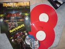 IRON MAIDEN THE BATTLE OF BRISTOL  2 LP + STICKER  TOUR PROGRAMME  RED WAX