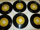 6 COUNTRY 45 RPM RECORDS - JOHNNY CASH - SUN 283, 258, 302,321, 331 &392