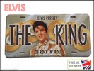 NEW OFFICIAL ELVIS PRESLEY LICENSE PLATE THE KING PRIVATE CAR NUMBER CAP SIGN