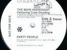 THE MAIN INGREDIENT CUBA GOODING Party People RCA PROMO WLP DISCO 12