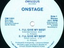 ONSTAGE I'll Give My Best OMNIBUS MODERN SOUL 12