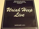 URIAH HEEP 1973 UK DLP - LIVE - BRONZE ISLD-1 / PICTURE BOOKLET & INNERS