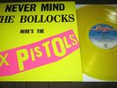 Sex Pistols ?– Never Mind The Bollocks YELLOW VINYL re LP virgin